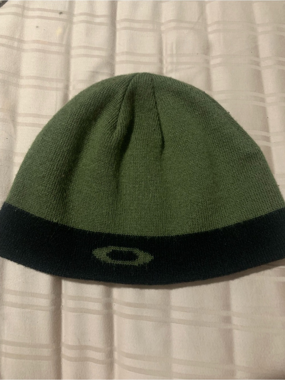 Oakley Olive Green and Black Knit Beanie
